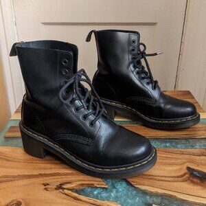 Dr. Martens Clemency Smooth Leather Heeled Boots